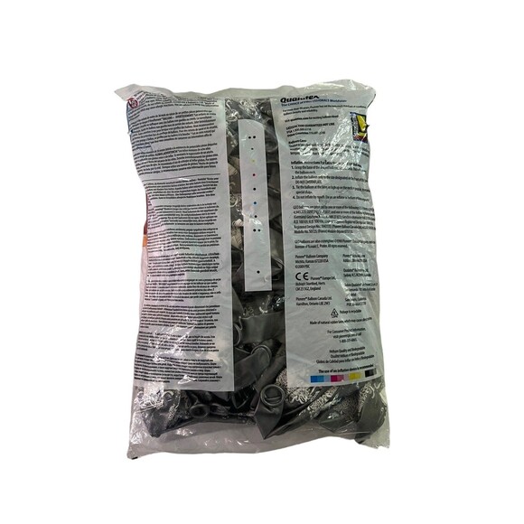 Latex Balloons Wedding Bells & Bouquets Print 100 Pieces 11" Round Silver NEW - Picture 3 of 6